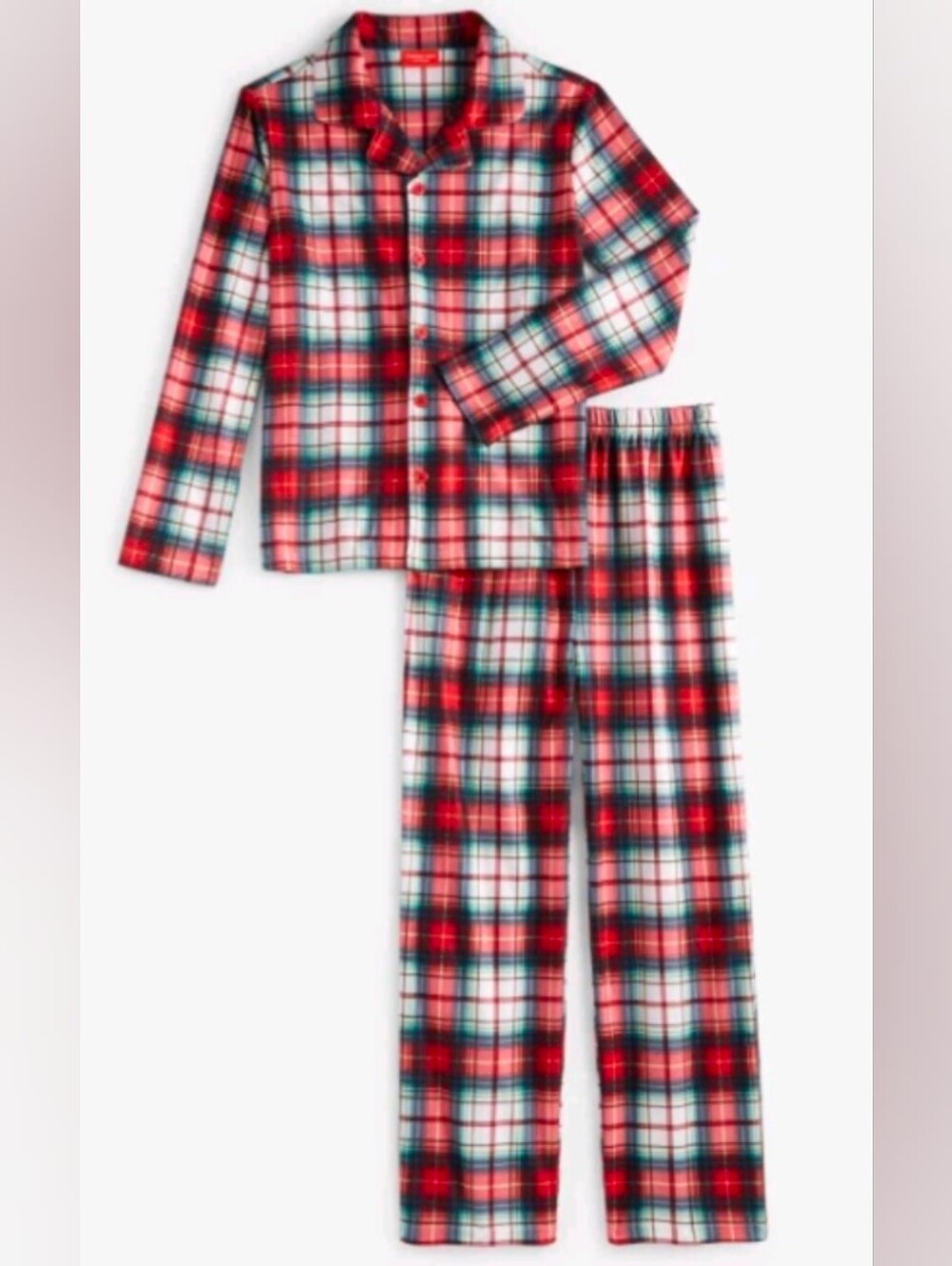 Kids Winterton Plaid Notch Collar Pajama Set